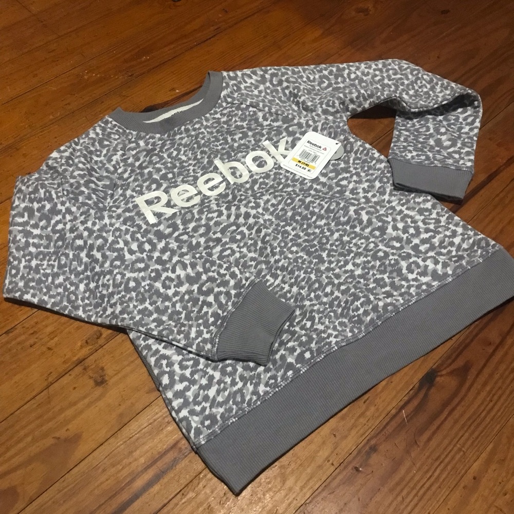 NWT Reebok girls sweatshirt and leggings. Size 7/8